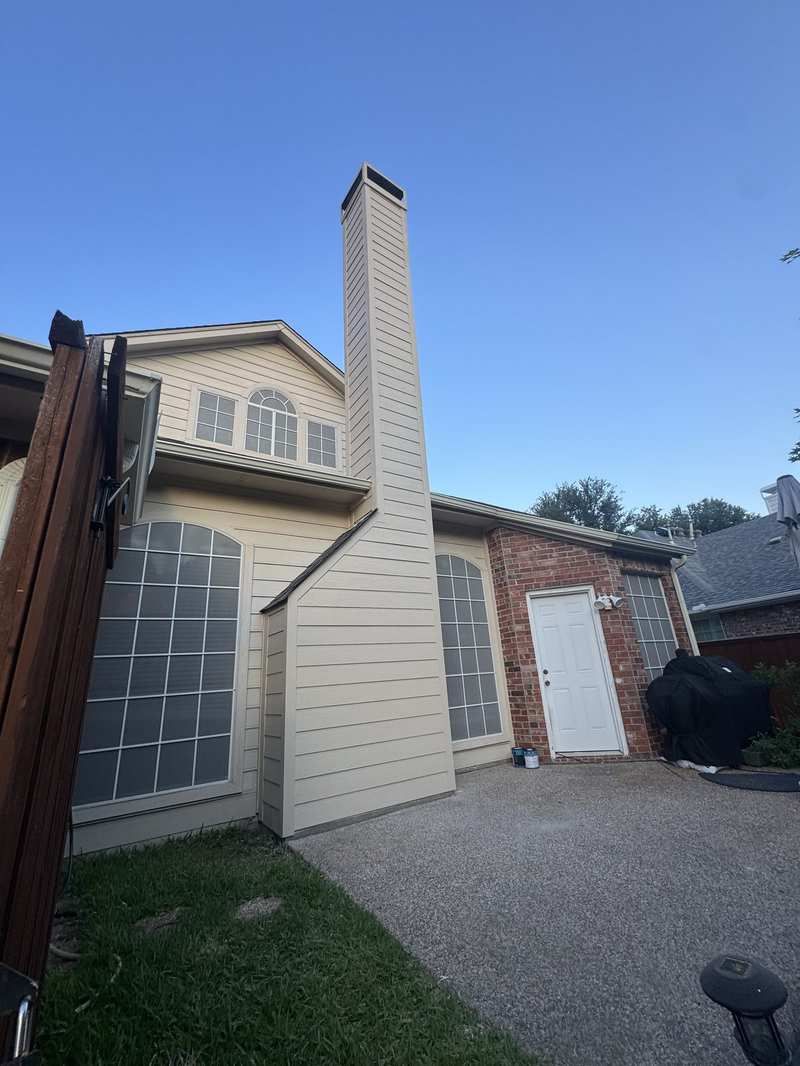 House after chimney completed